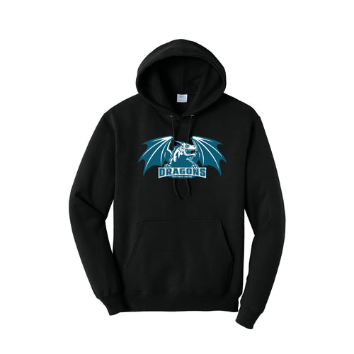 Gem Prep Spirit Hoodie with Front Screen Printed Dragon Logo