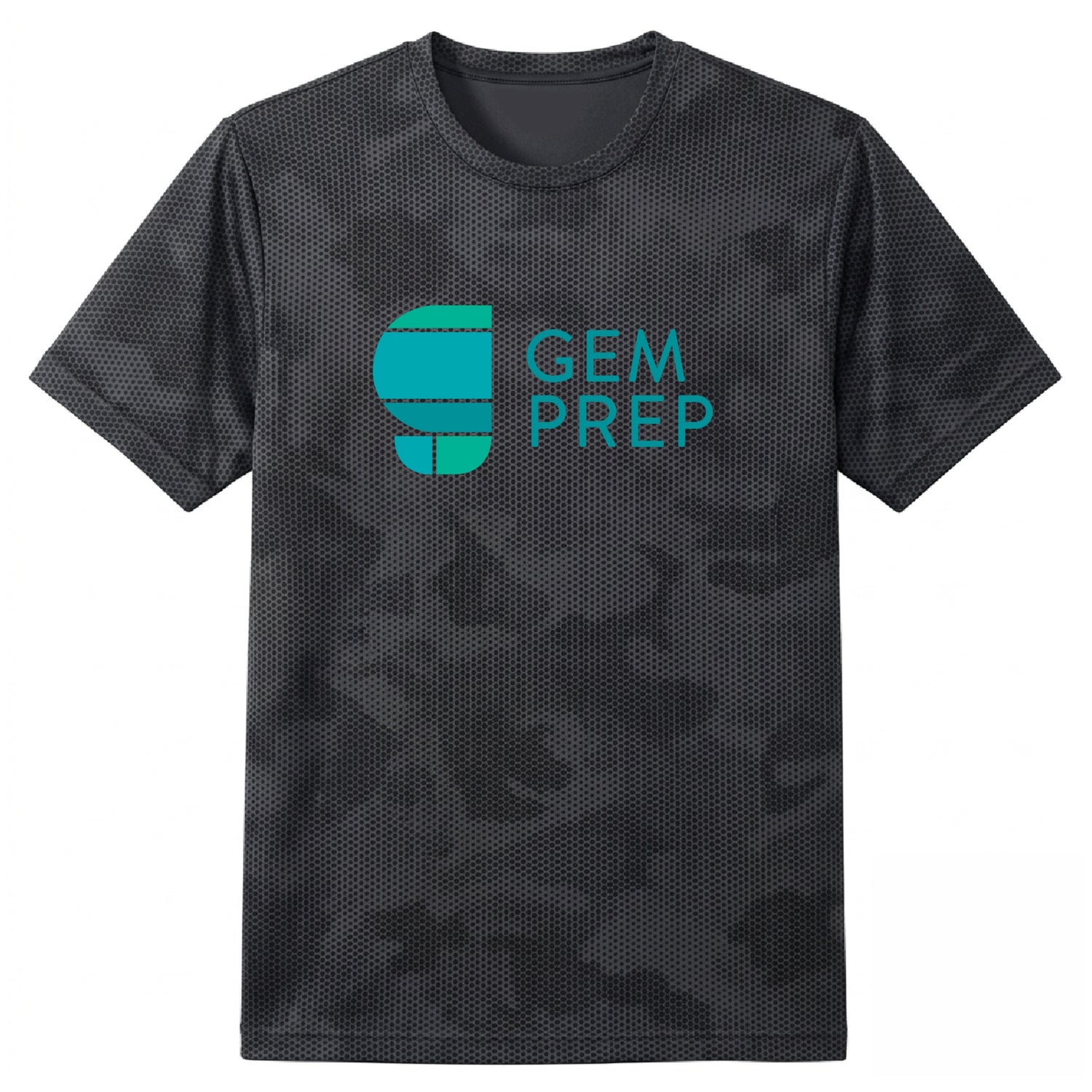 Gem Prep Camo Hex Tee with logo