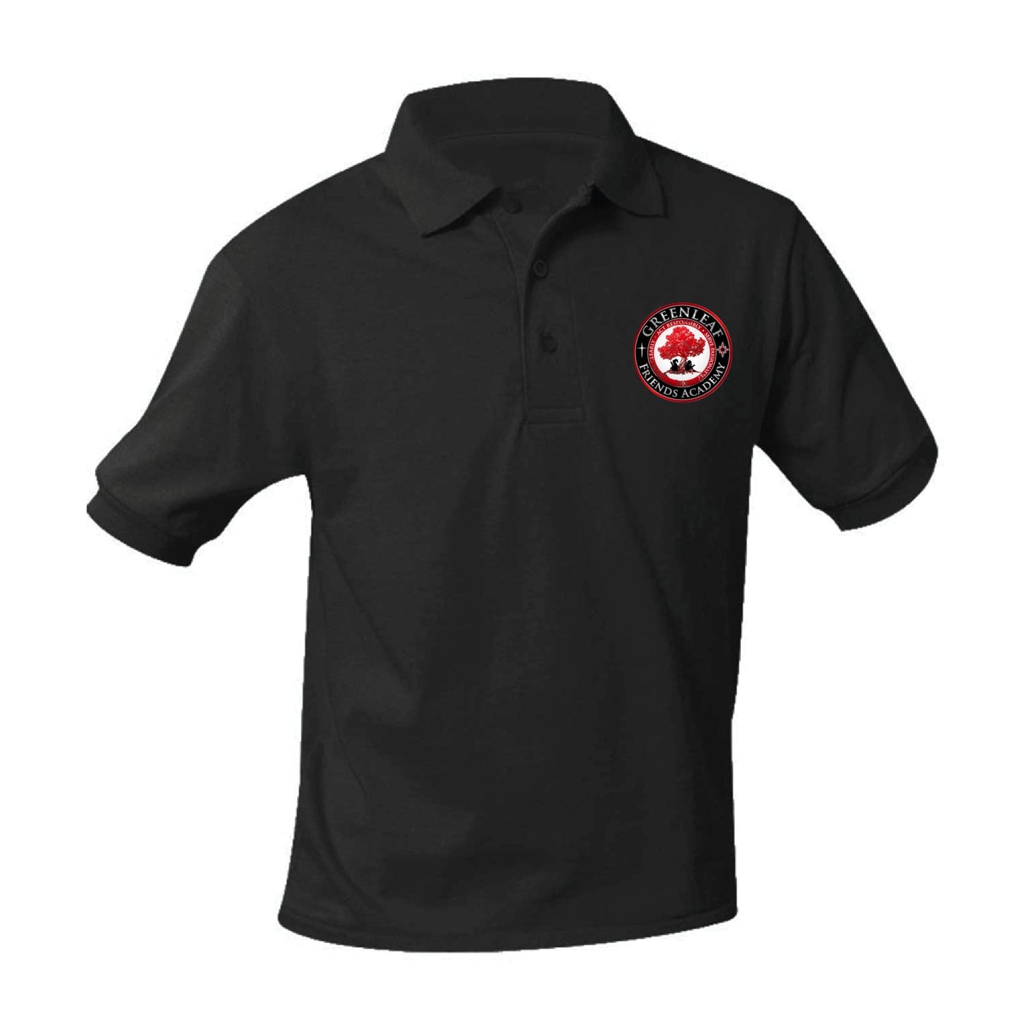 Greenleaf Friends Academy Polo - Black