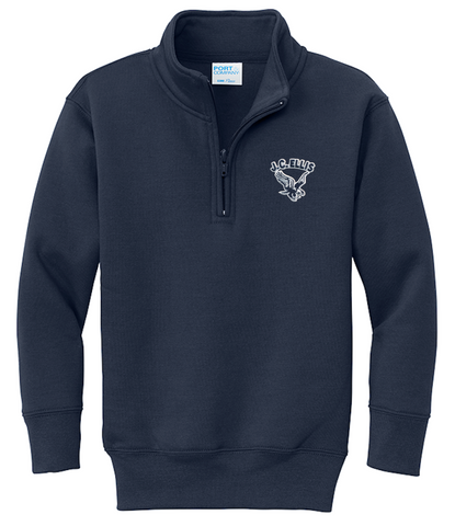 JC Ellis Middle 1/4 Zip Sweatshirt - Navy - All Grades