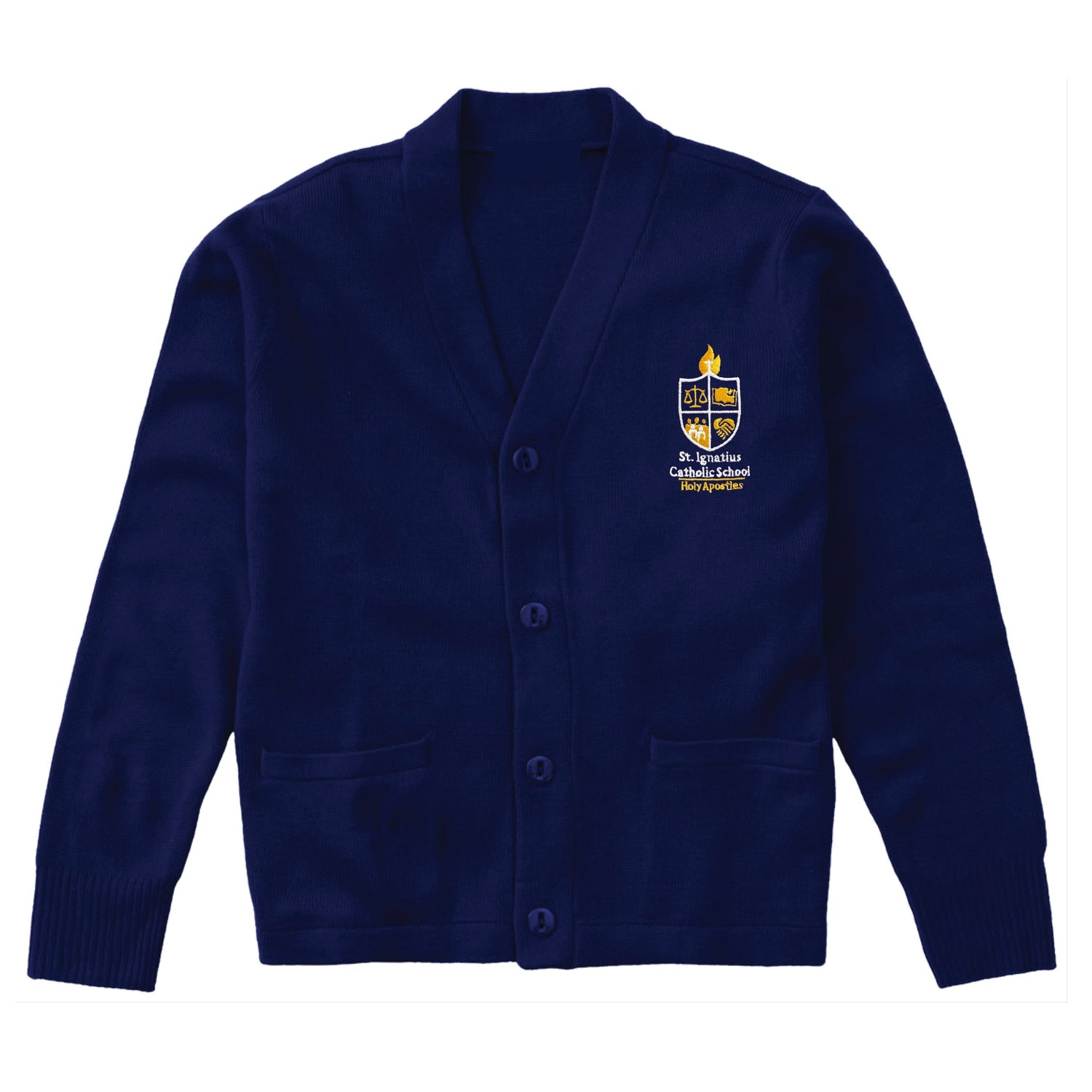 St. Ignatius Catholic Cardigan - Navy