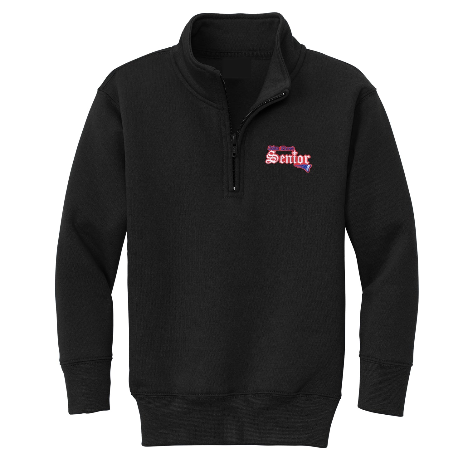 John Ehret Senior 1/4 Zip Sweatshirt - Black