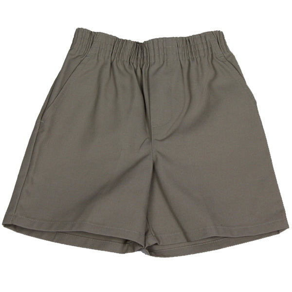 Khaki Full Elastic Twill Shorts