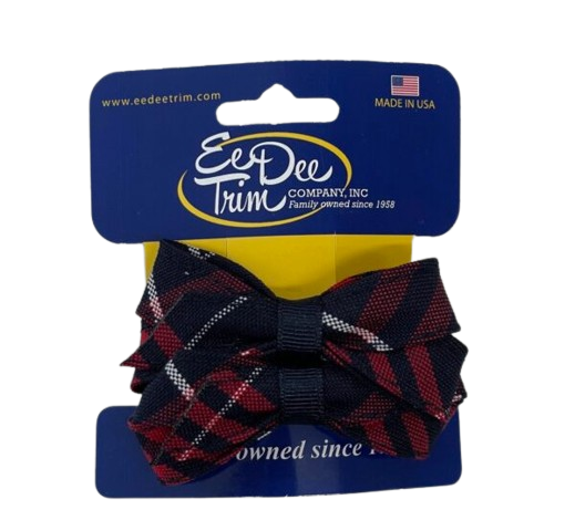 Mini Pigtail Bow Hair Clips (12)
