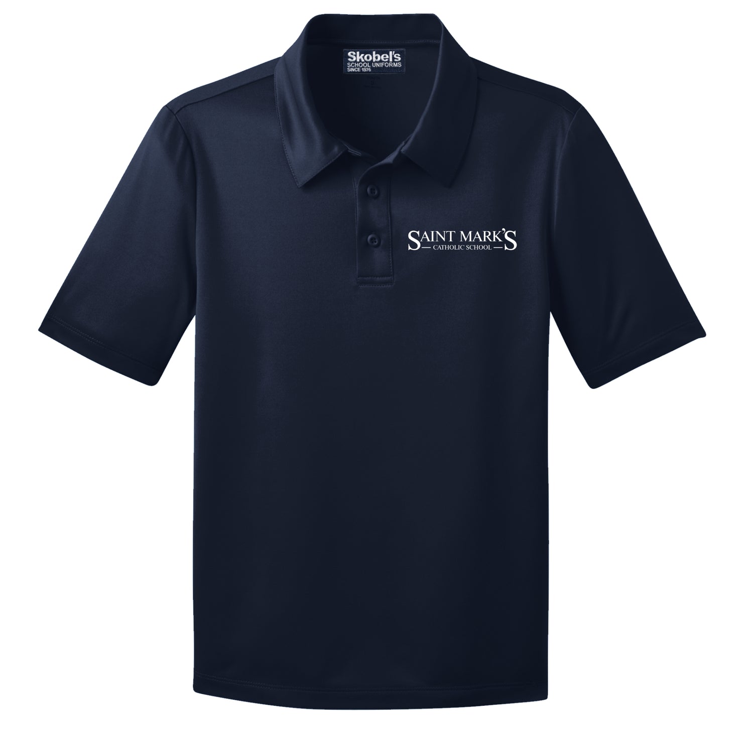 St. Mark's Catholic School Dry-Fit Polo - Navy