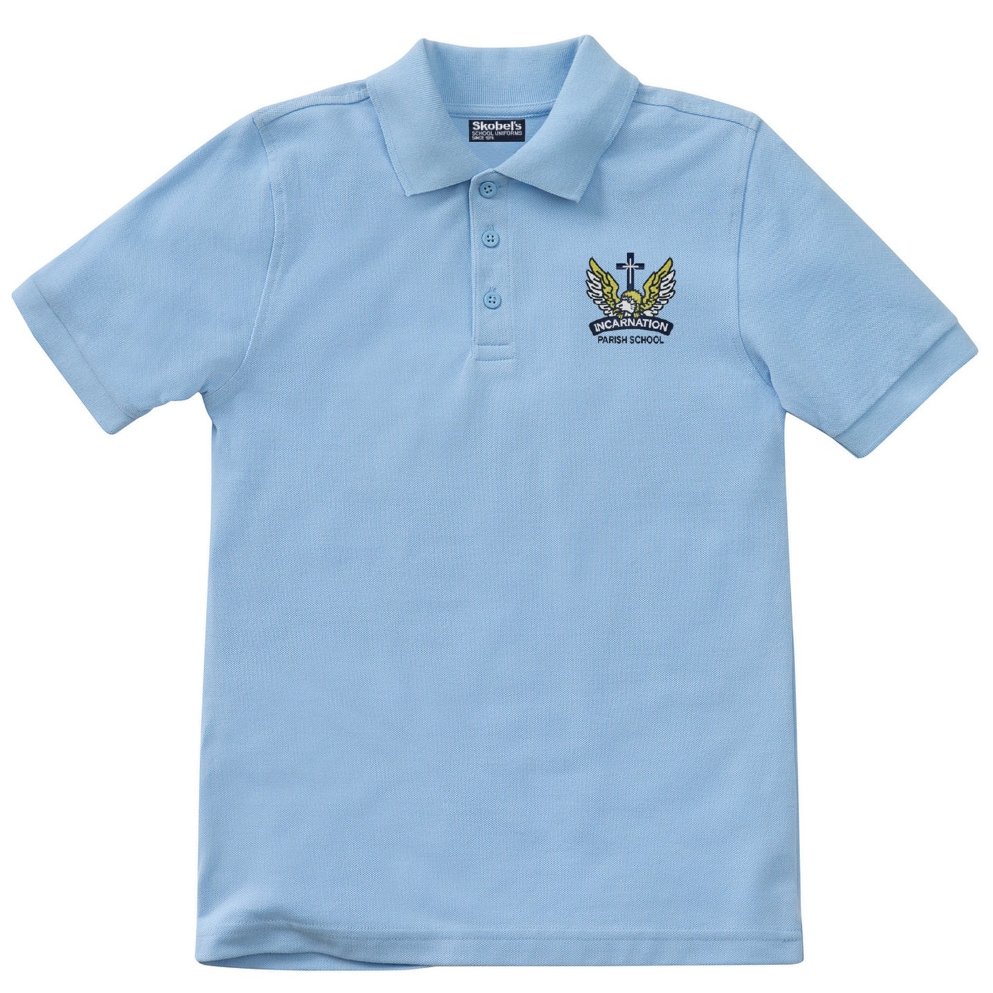 Incarnation School Pique Polo - Lt. Blue