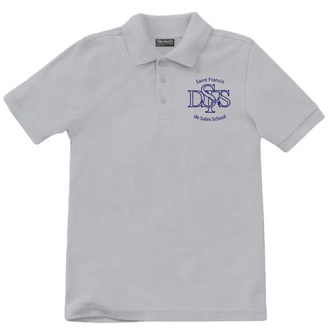 St. Francis De Sales Pique Polo - Grey