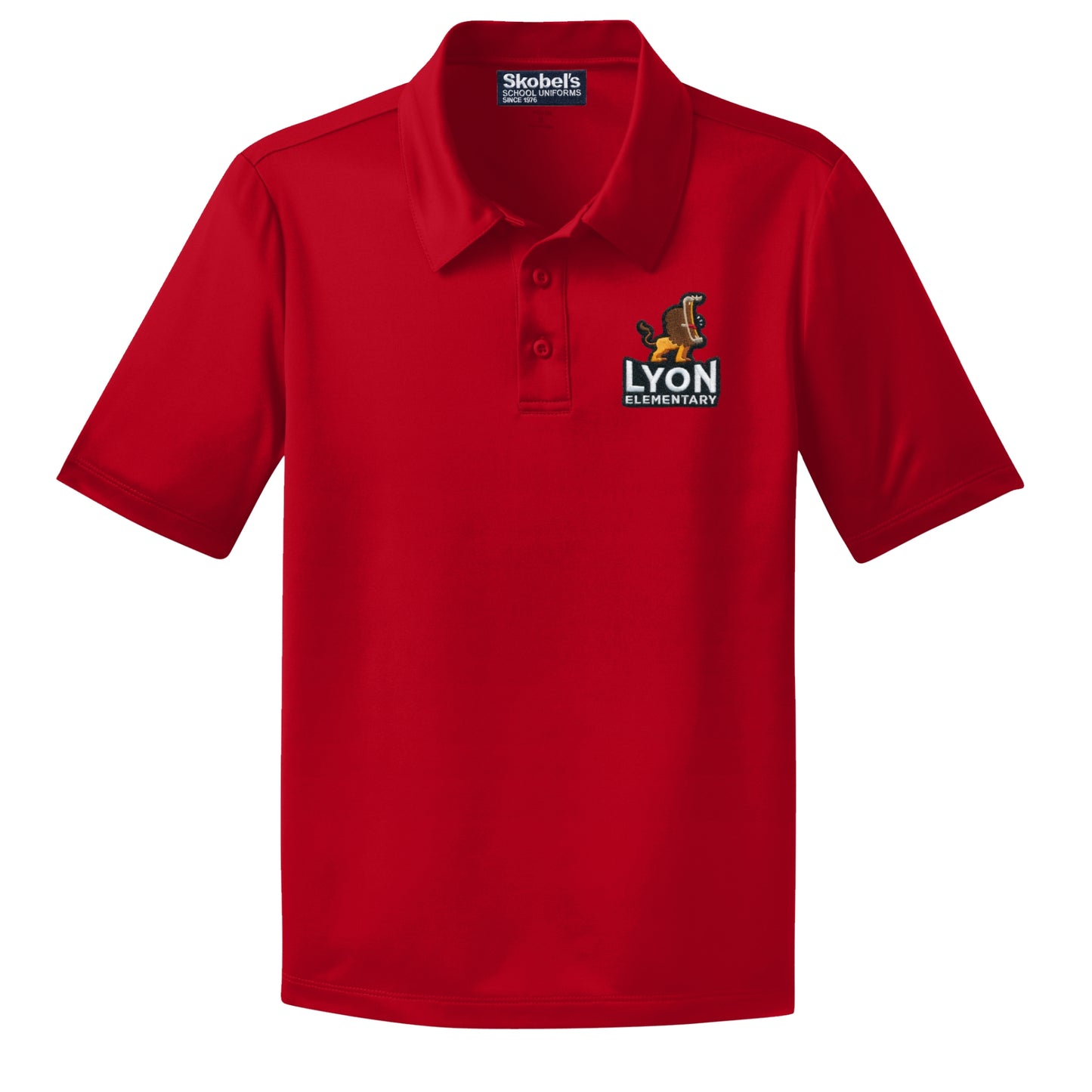 Lyon Elementary Dryfit Polo - Red