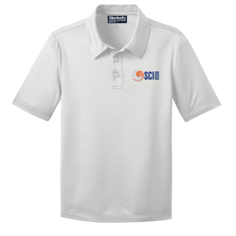 New Orleans Charter Science and Mathematics HS White Dryfit Polo - All Grades