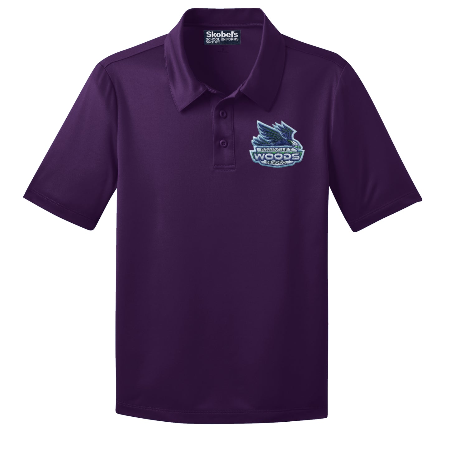 GT Woods Dryfit Polo - Purple - Pre-K-K