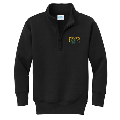 Fisher 1/4 Zip Sweatshirt - Black - All Grades