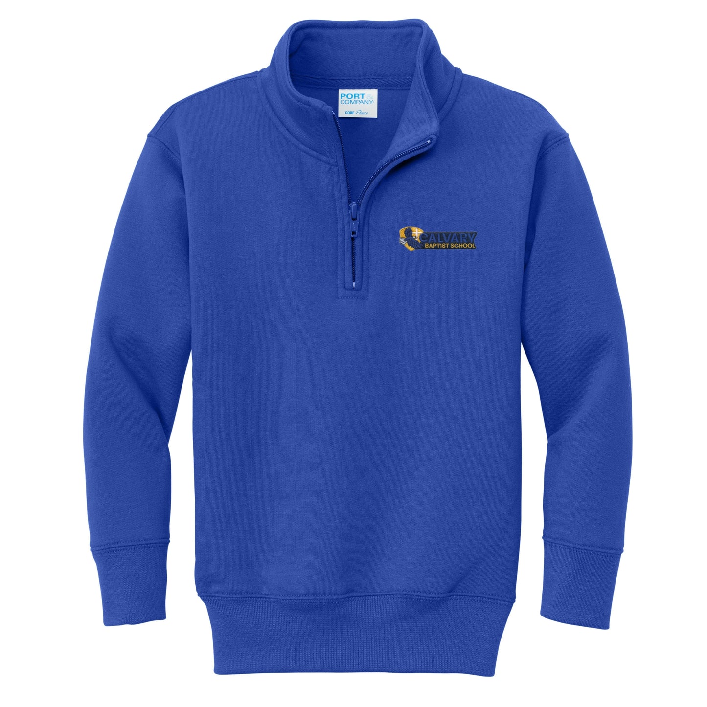 Calvary Baptist 1/4 Zip Sweatshirt - Royal