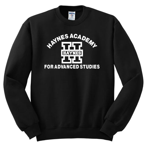 Haynes Academy Crew Sweatshirt - Black - All Grades