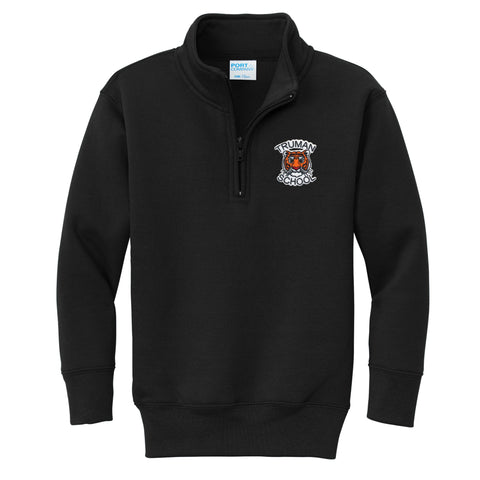 Harry Truman 1/4 Zip Sweatshirt - Black - All Grades