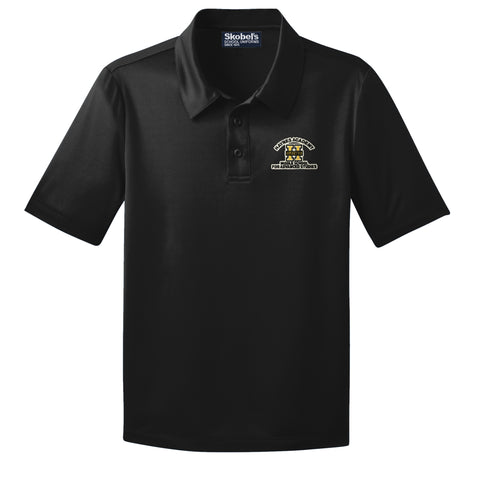 Haynes Black Dryfit Polo - Middle Grade