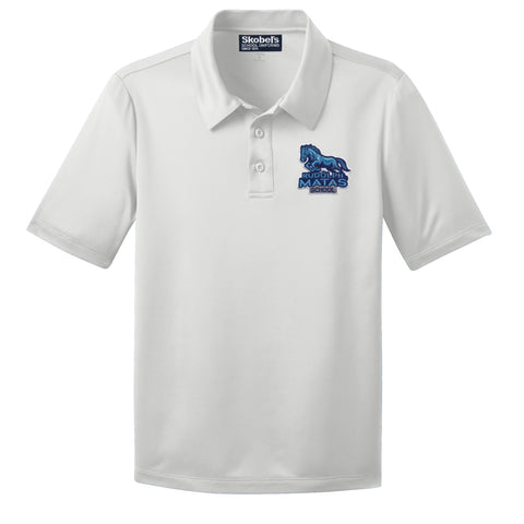 Rudolph Matas Elementary School White Dryfit Polo - 1st-5th Grades