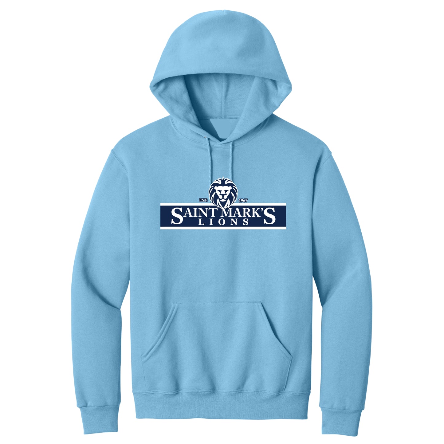 St. Mark's Catholic School Spirit Hooded Sweatshirt - Lt. Blue
