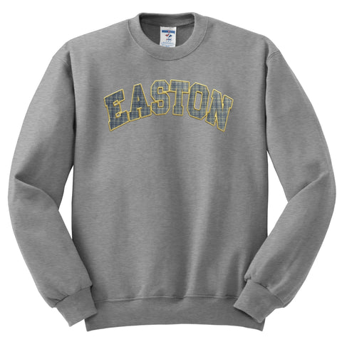 Warren Easton Crewneck Sweatshirt w/ Full Chest Patch - Grey - All Grades