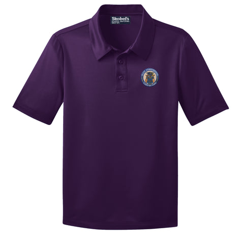 Walter Schneckenburger Elementary Purple Dryfit Polo - PreK-K