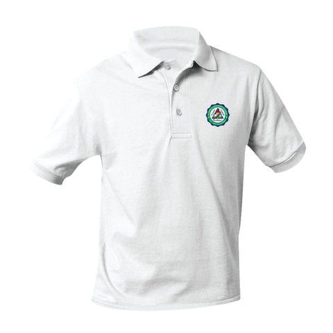 Glendale Adventist Academy Jersey Polo - White