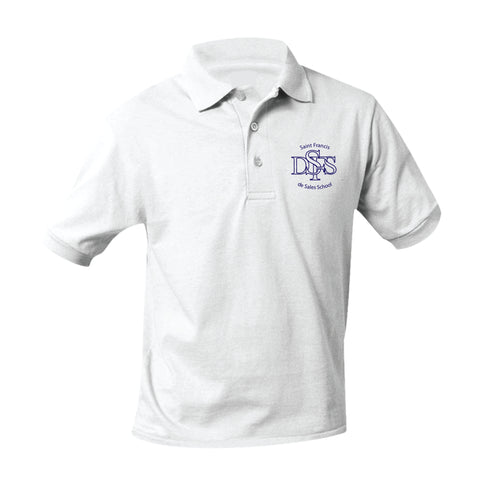 St. Francis De Sales School Jersey Polo - White