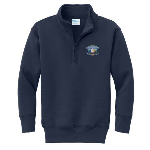 Clancy / Maggiore 1/4 Zip Sweatshirt - Navy - 1st-5th Grades