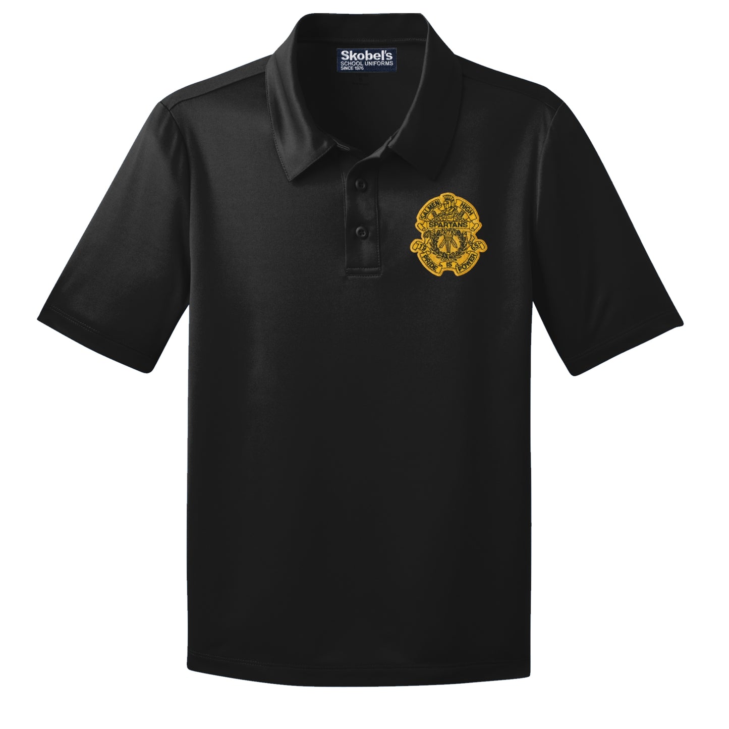 Salmen High School Dryfit Polo - Black
