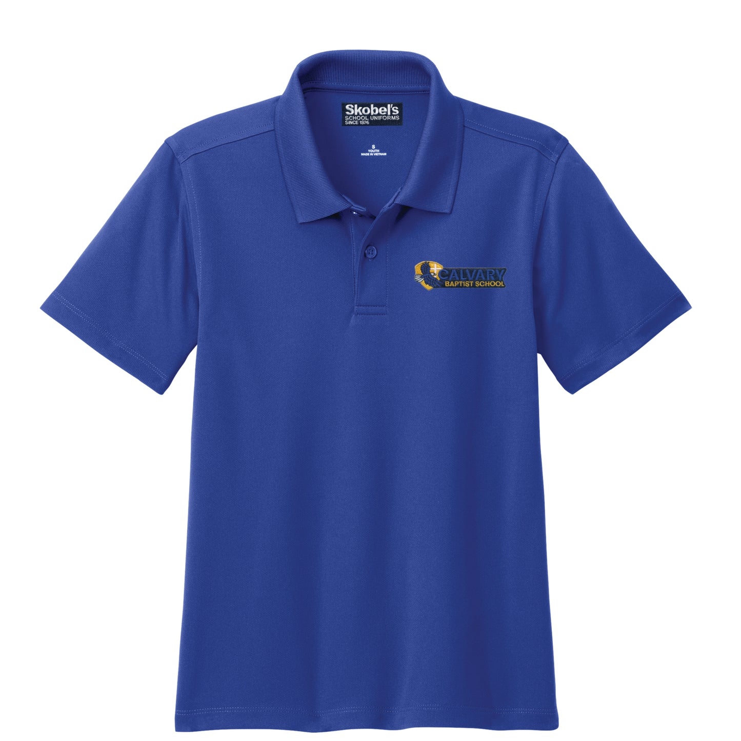 Calvary Baptist DryFit Polo - Royal