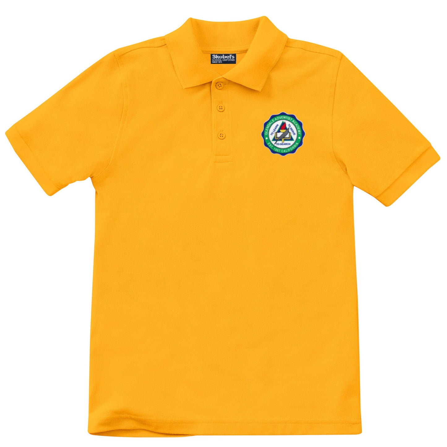 Glendale Adventist Academy Pique Polo - Gold (Coming Soon)