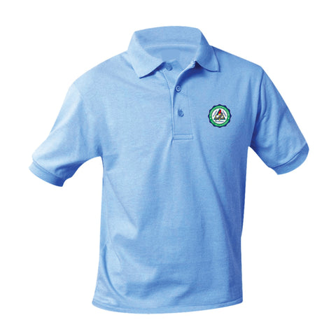 Glendale Adventist Academy Jersey Polo - Lt. Blue