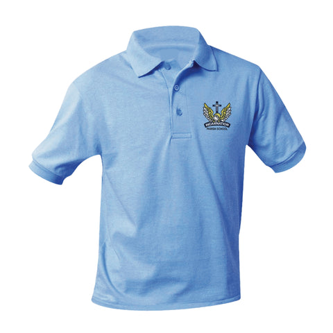 Incarnation School Jersey Polo - Lt. Blue