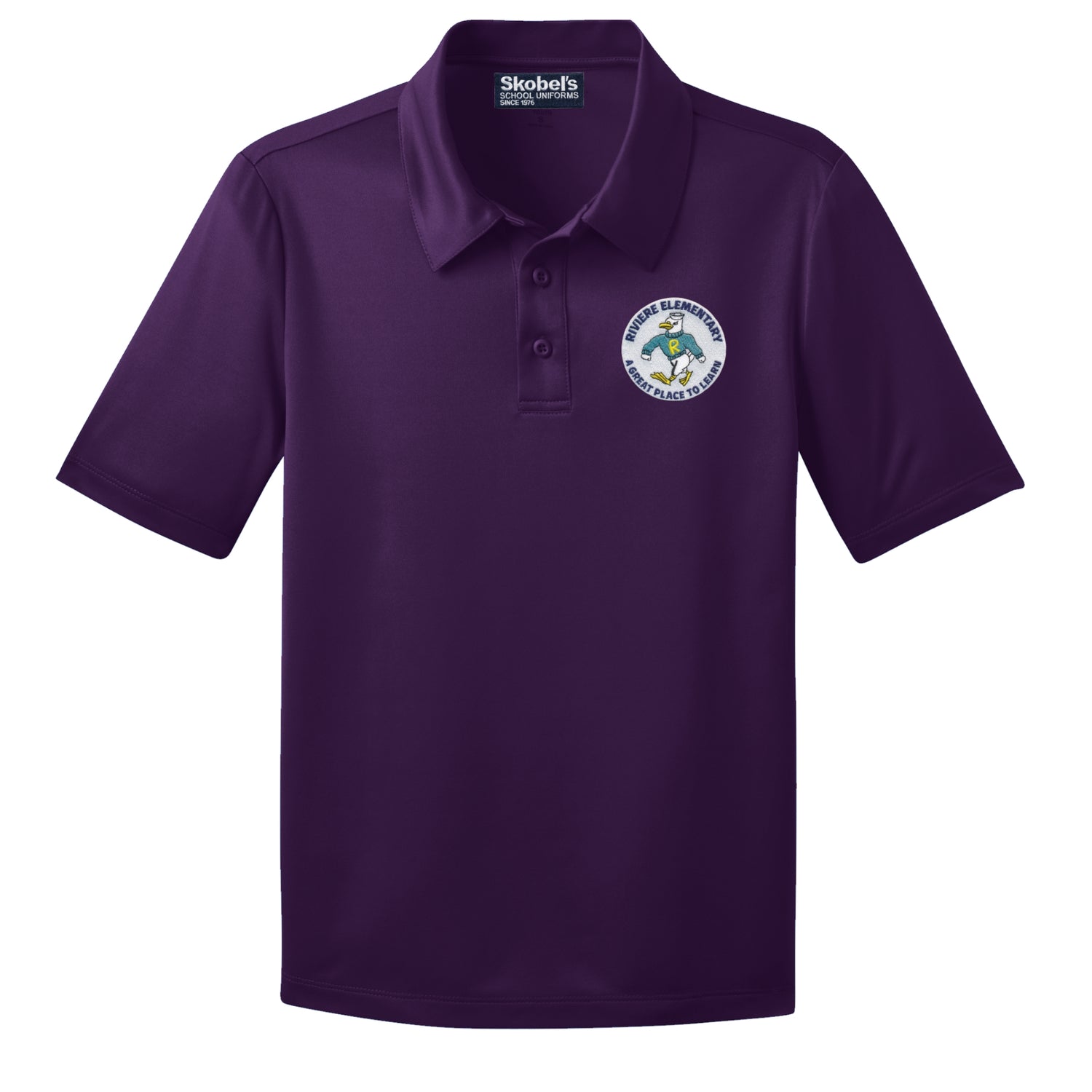 Marie Riviere Elementary Dryfit Purple  Polo - Pre-K-K