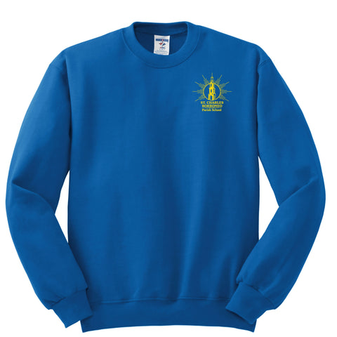 St. Charles Borromeo School Crew Sweatshirt - Royal