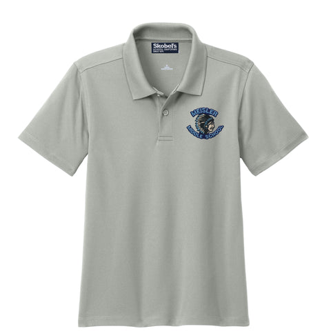 JD Meisler Middle Dryfit Polo - Grey - All Grades