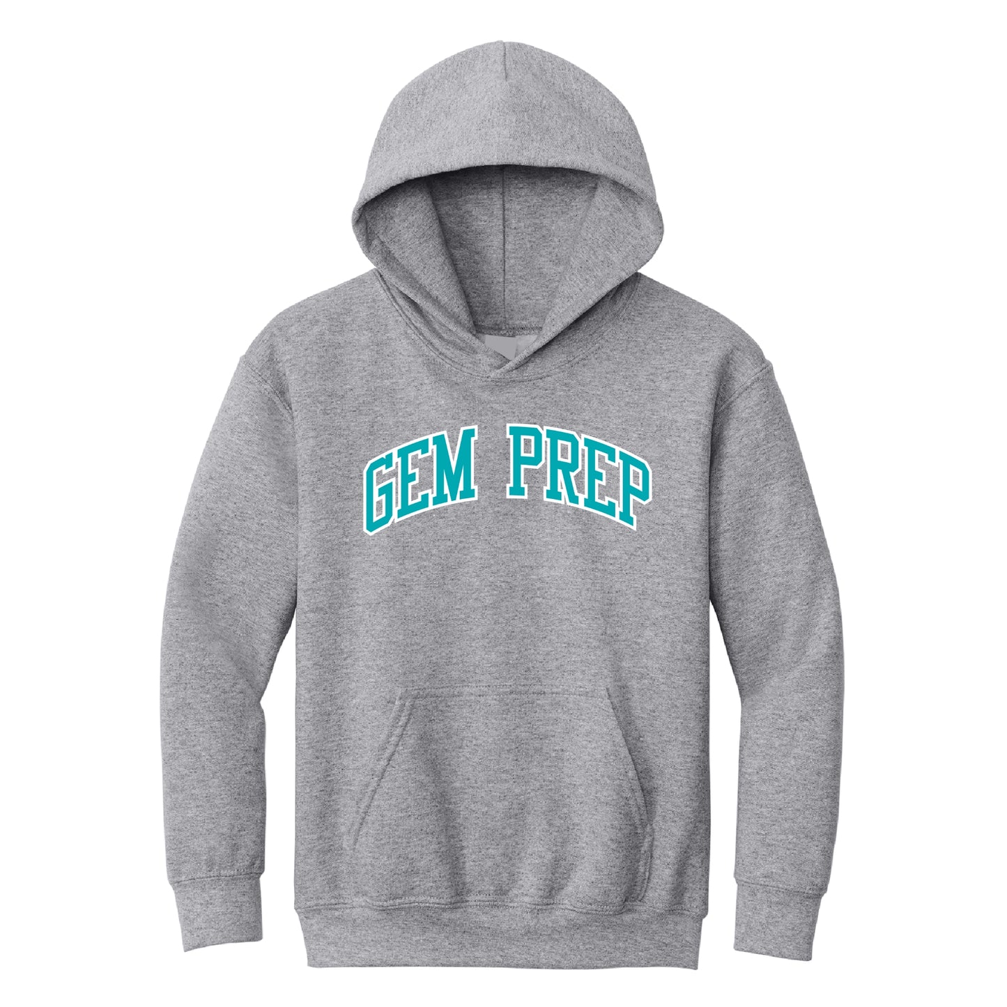 Gem Prep Spirit Hoodie with College logo - Grey