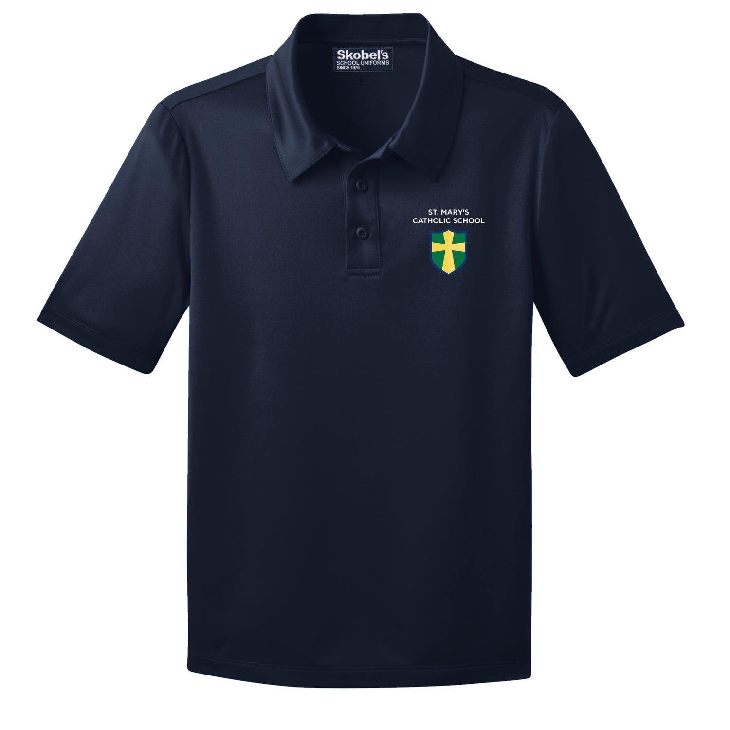 St. Mary's Catholic School Dryfit Polo - Navy