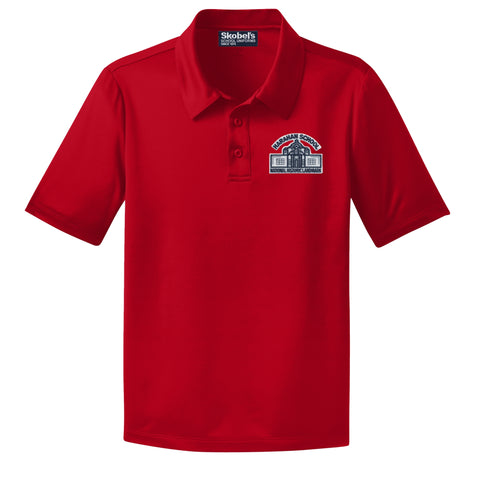 Harahan Elementary Dryfit Polo - Red - 1st-5th Grades