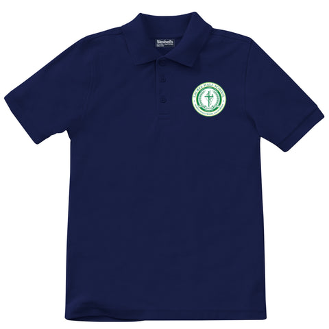 Laurel Hall School Pique Polo - Navy