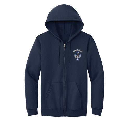 Salem Lutheran School Full Zip Hooded Sweatshirt - Navy