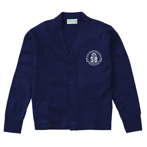 St. Bernardine Of Siena Cardigan - Navy