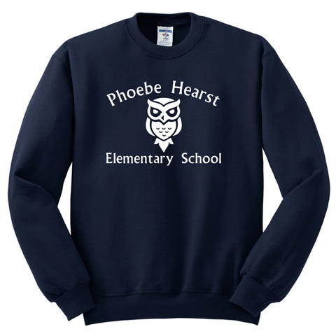 Phoebe Hearst Full Chest Crew Sweatshirt - Navy - All Grades