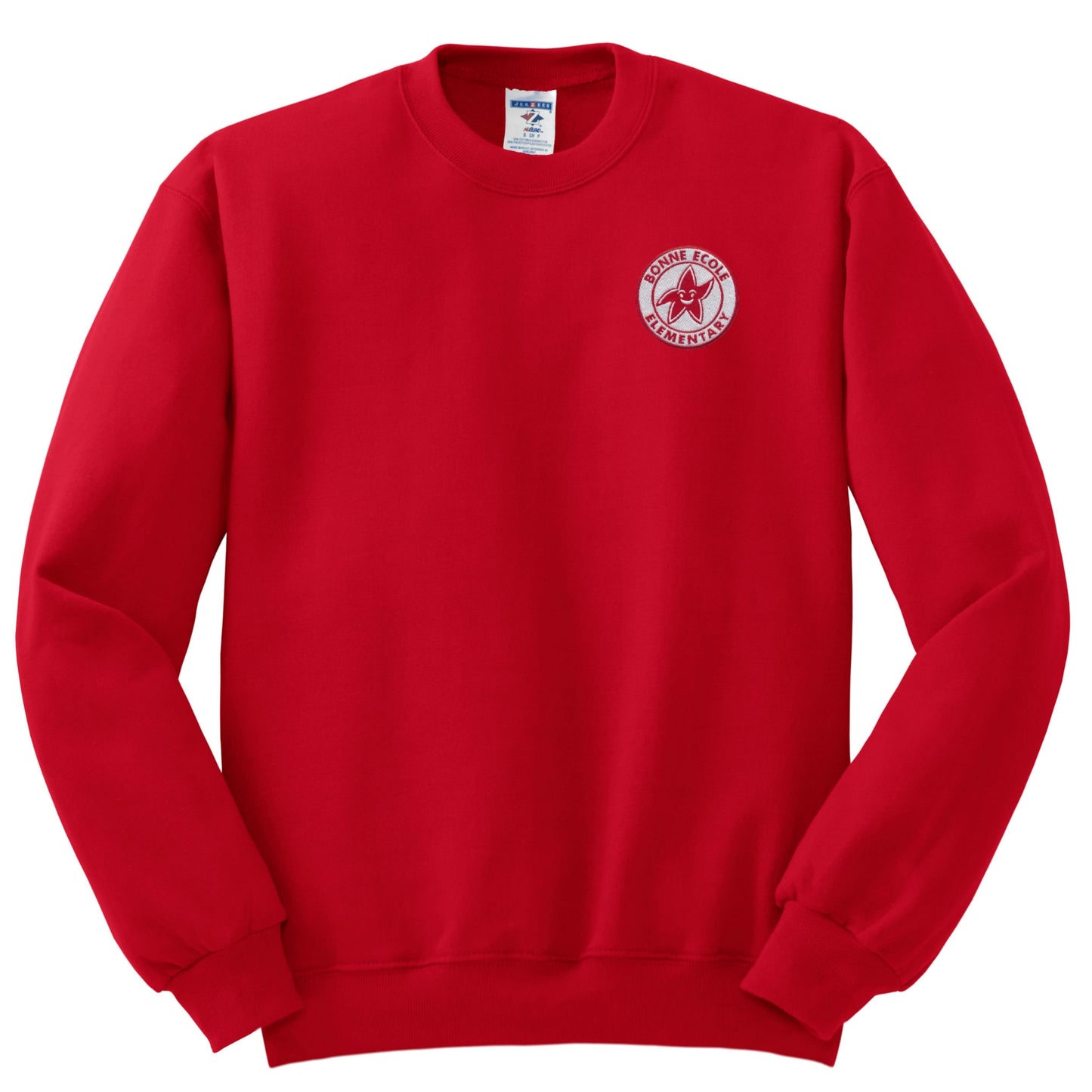 Bonne Ecole Elementary Crew Sweatshirt - Red