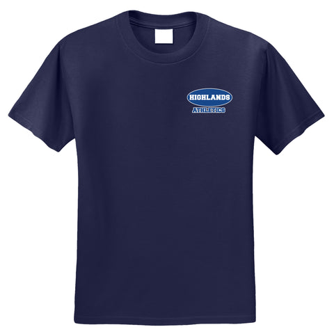 Highlands Christian School PE Shirt - Navy - 5th-8th Grades