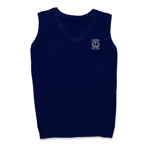 St. Jane Frances De Chantal School Pullover Vest - Navy