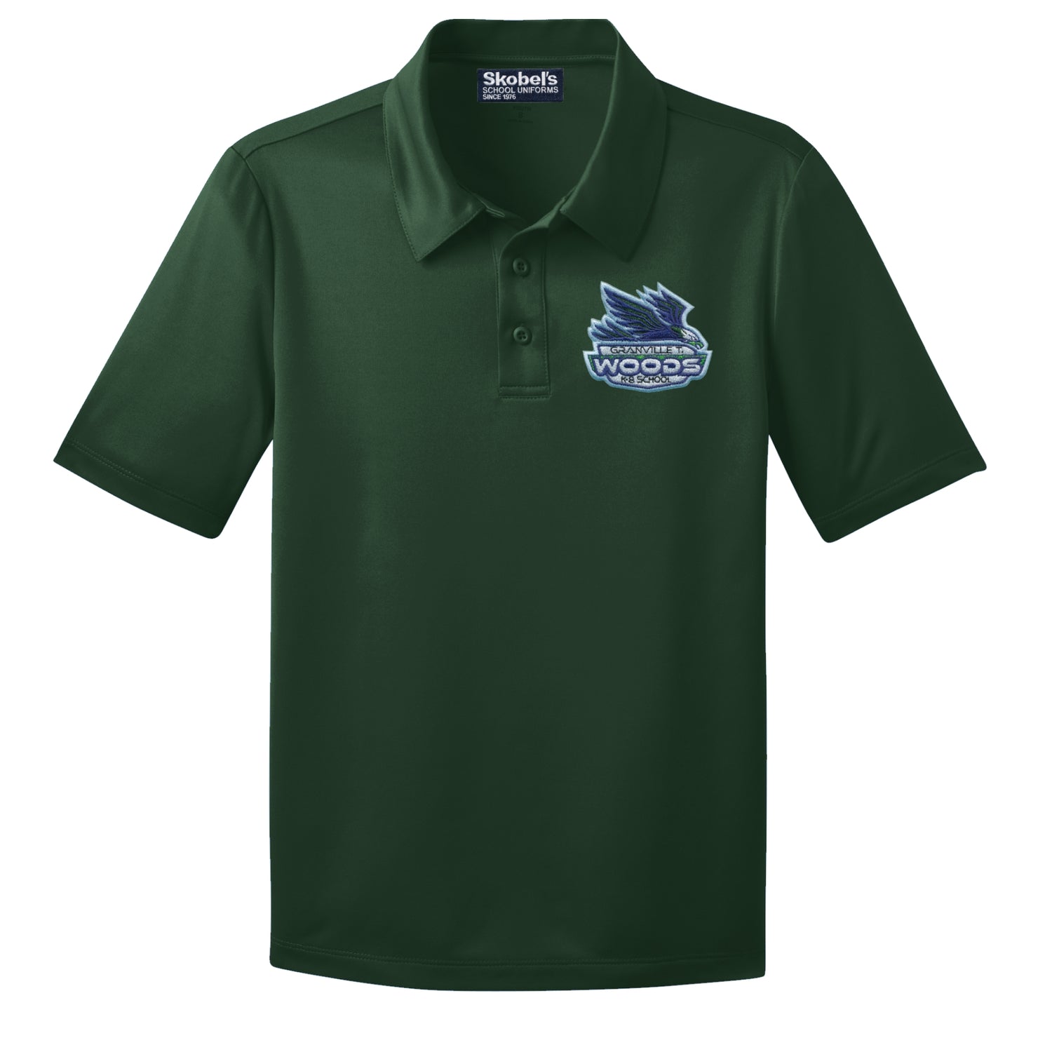GT Woods Dryfit Polo - Dark Green