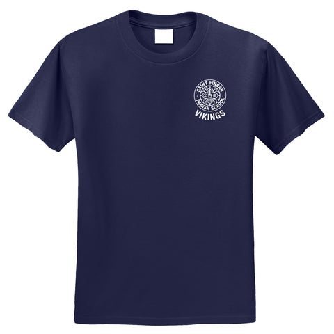 St. Finbar School PE Shirt - Navy