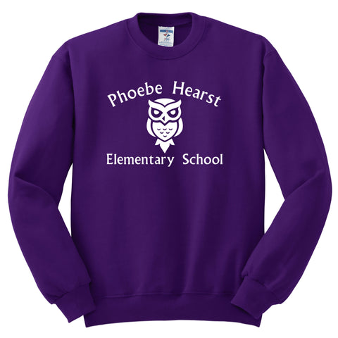 Phoebe Hearst Full Chest Crew Sweatshirt - Purple - Pre-K-K