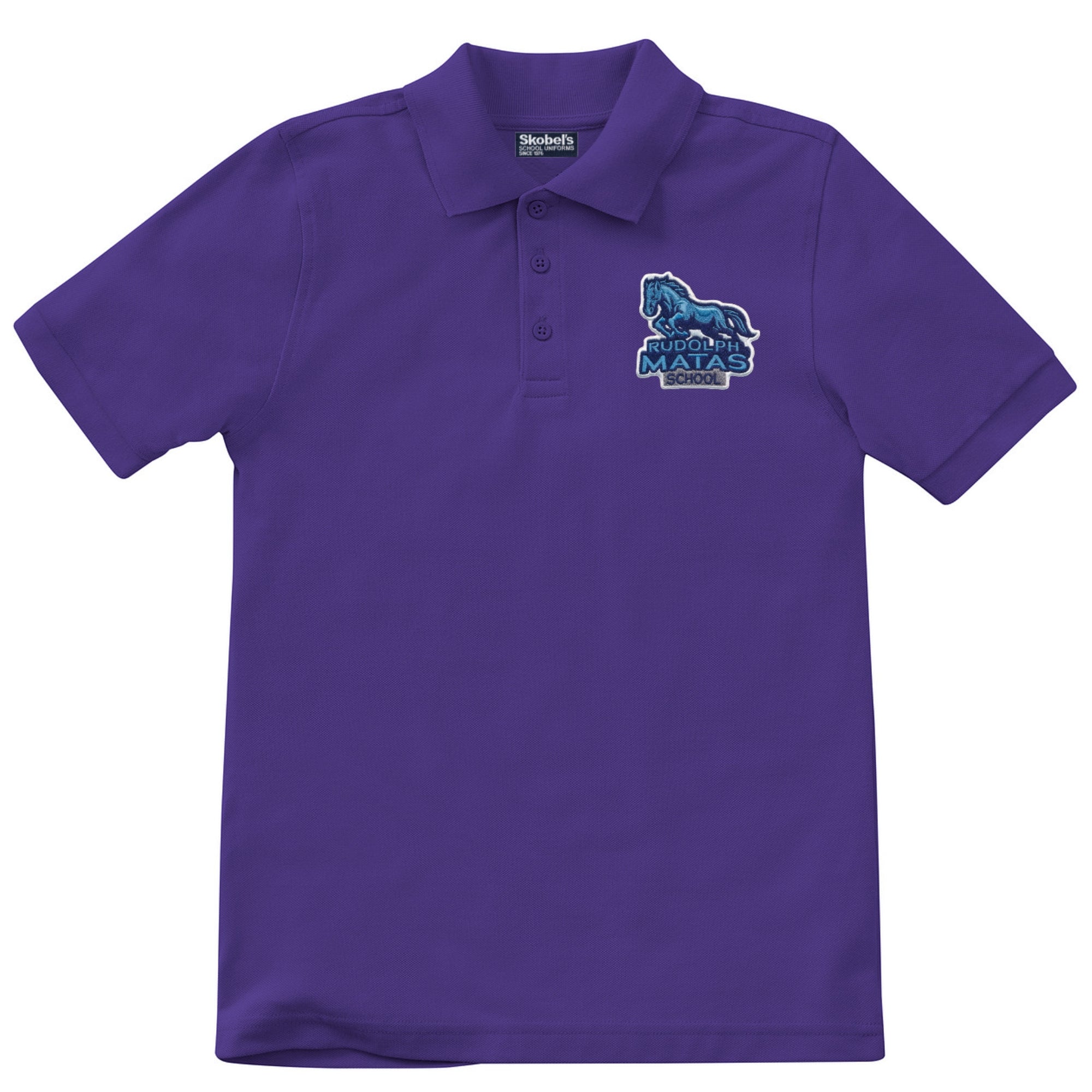 Rudolph Matas Elementary School Purple Polo - Pre-K-K – Skobel's