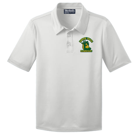 Green Park Elementary Dryfit Polo - White - 1st-5th Grades