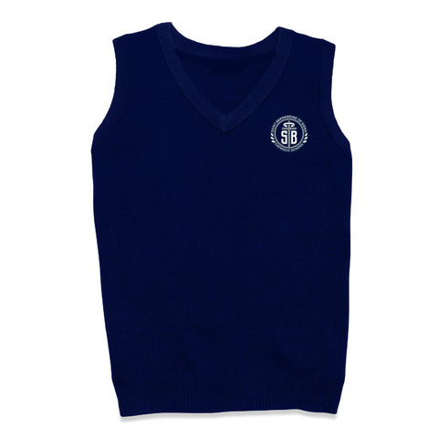 St. Bernardine of Siena School Pullover Vest - Navy